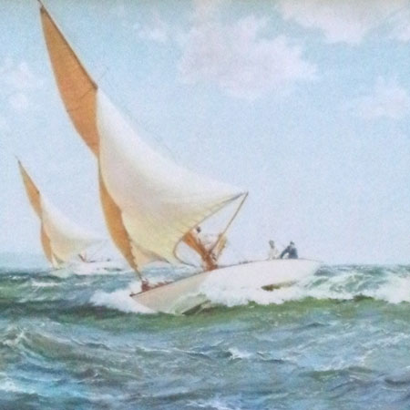 Vintage Sailboat Wall Art
