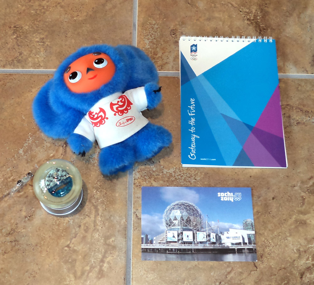 Sochi, Russia Promotional Items from the 2010 Olympic Games
